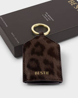 Katie Loxton Boxed Photo Keyring Bestie - Chocolate Leopard
