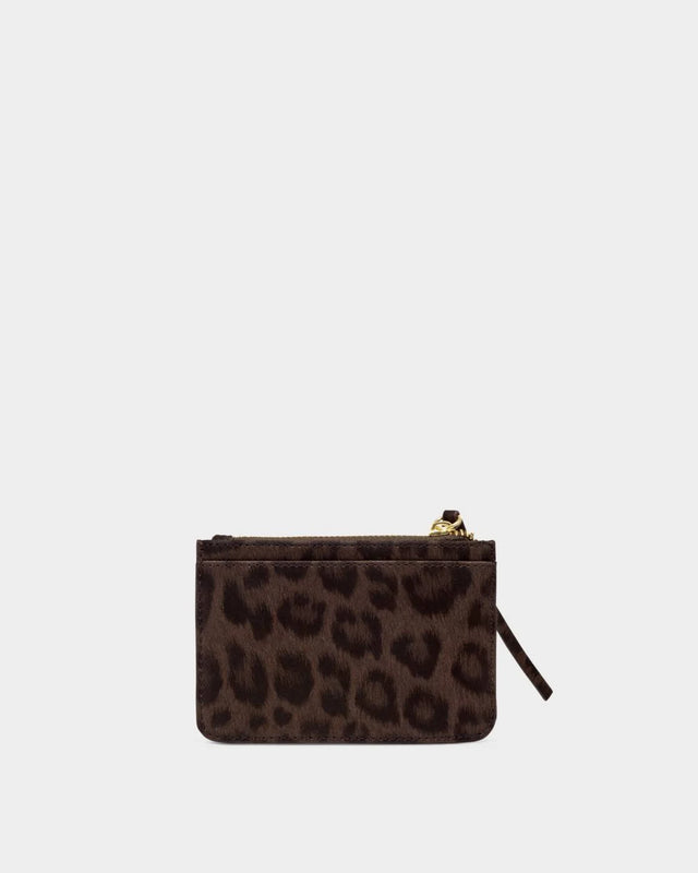 Katie Loxton Lottie Coin & Cardholder - Chocolate Leopard