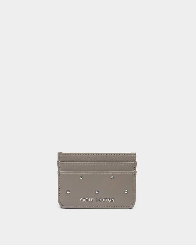 Katie Loxton Avery Cardholder - Silver Mink Studded