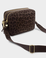 Katie Loxton Lottie Large Crossbody - Chocolate Leopard