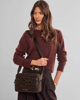 Katie Loxton Lottie Large Crossbody - Chocolate Leopard