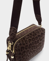 Katie Loxton Lottie Large Crossbody - Chocolate Leopard