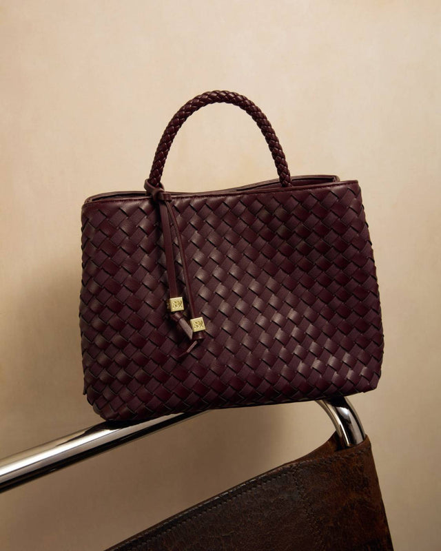 Katie Loxton Nova Hand Woven Top Handle Bag - Cherry Mixed