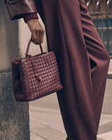 Katie Loxton Nova Hand Woven Top Handle Bag - Cherry Mixed