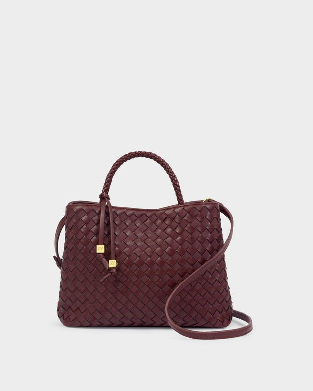 Katie Loxton Nova Hand Woven Top Handle Bag - Cherry Mixed