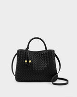 Katie Loxton Nova Hand Woven Top Handle Bag - Black