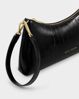 Katie Loxton Miley Small Shoulder Bag - Black Eel