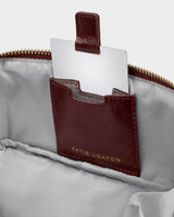Katie Loxton Fold-Out Mirror Make Up Bag - Cherry