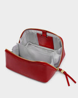 Katie Loxton Fold-Out Mirror Make Up Bag - Crimson
