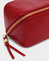 Katie Loxton Fold-Out Mirror Make Up Bag - Crimson