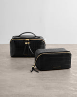 Katie Loxton Fold-Out Mirror Make Up Bag - Black
