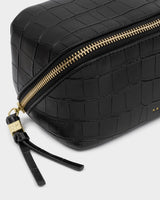 Katie Loxton Fold-Out Mirror Make Up Bag - Black