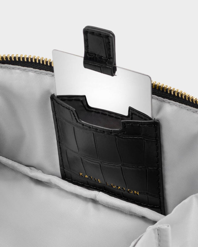 Katie Loxton Fold-Out Mirror Make Up Bag - Black