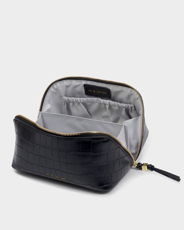 Katie Loxton Soho Medium Make Up / Wash Bag - Black
