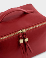 Katie Loxton Soho Large Make Up / Wash Bag - Crimson
