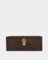 Katie Loxton Large Signature Jewellery Box - Chocolate