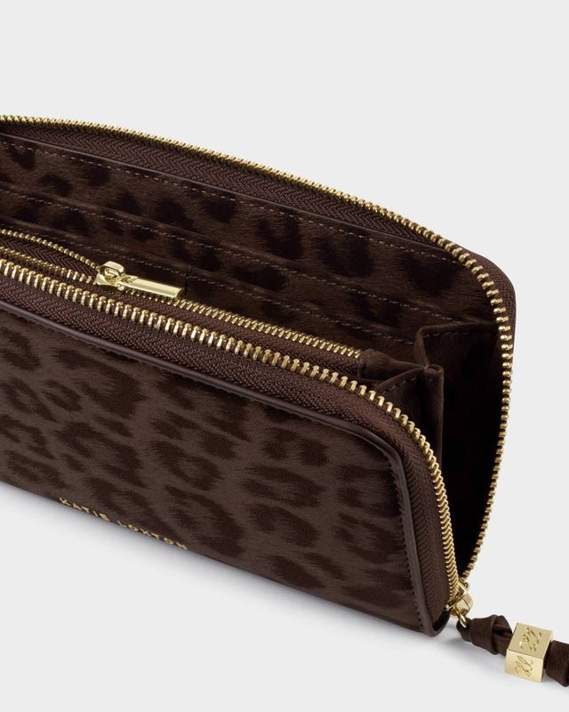 Katie Loxton Large Purse - Chocolate Leopard