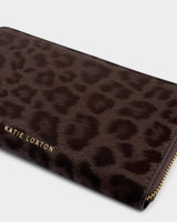 Katie Loxton Large Purse - Chocolate Leopard
