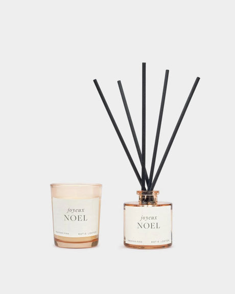 Katie Loxton Mini Votive And Mini Reed Diffuser Gift Set - Joyeux Noel