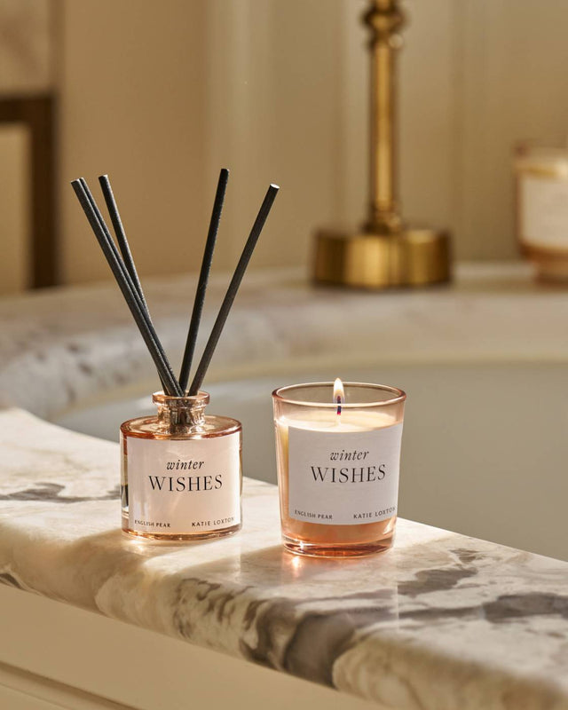 Katie Loxton Mini Votive And Mini Reed Diffuser Gift Set - Winter Wishes