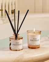 Katie Loxton Mini Votive And Mini Reed Diffuser Gift Set - Happy Birthday