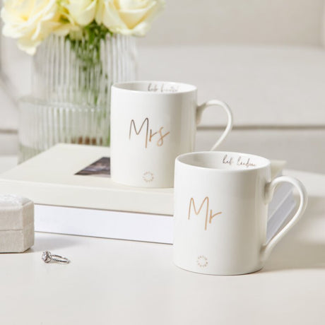 Mr & Mrs Boxed Mug Set