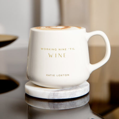 Porcelain Mug - Working Nine Til Wine