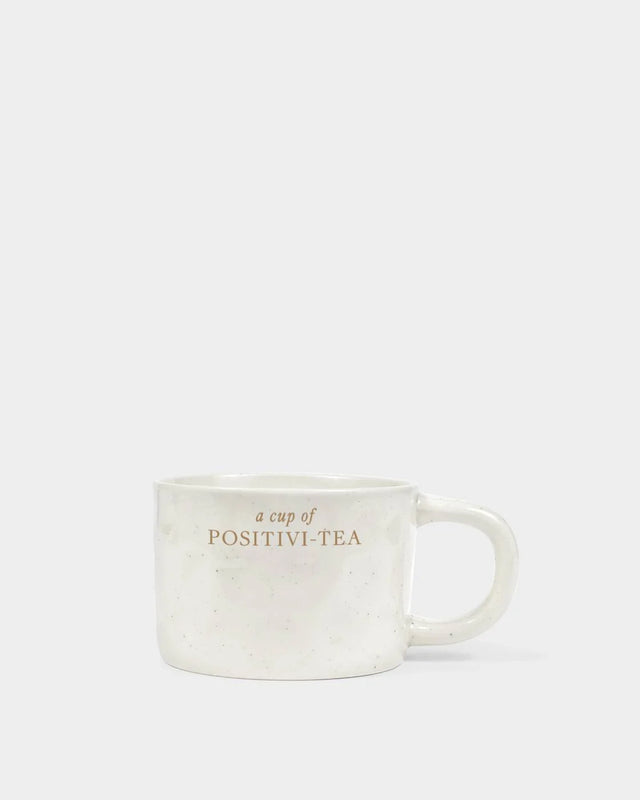 Katie Loxton Speckled Sentiment Mug With Tag - Positivi-Tea