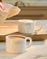 Katie Loxton Speckled Sentiment Mug With Tag - Love You A Latte