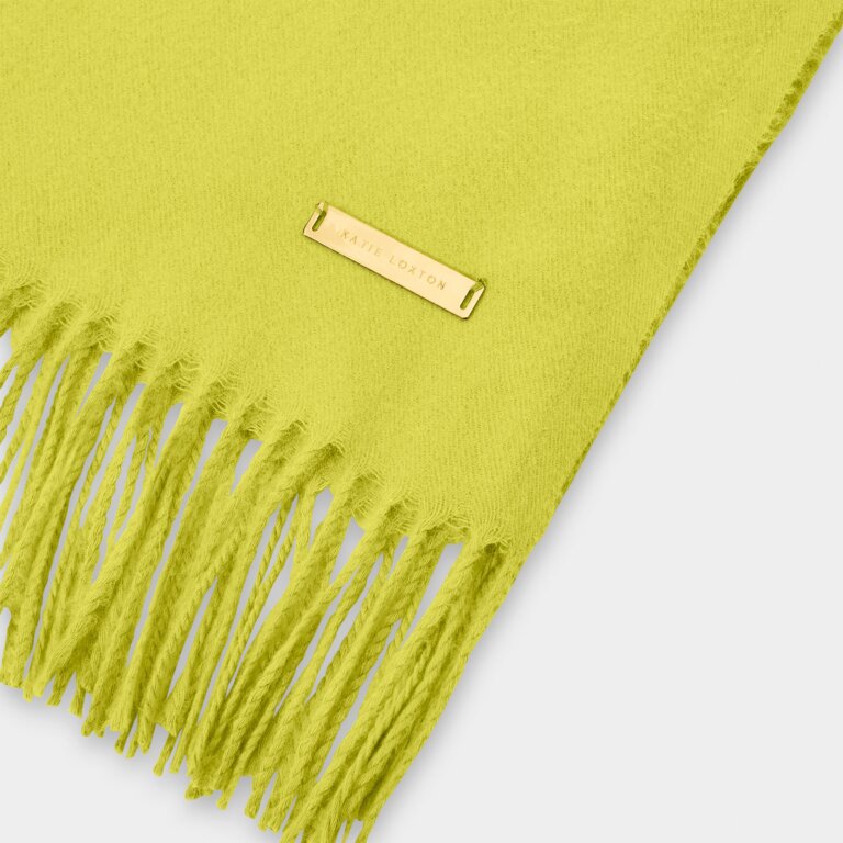 Katie Loxton Blanket Scarf Lime Green