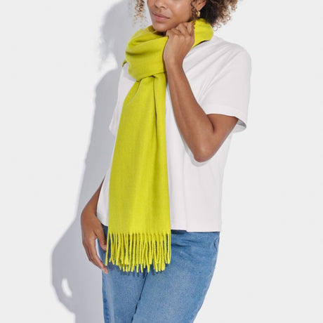 Kl Blanket Scarf Lime Green