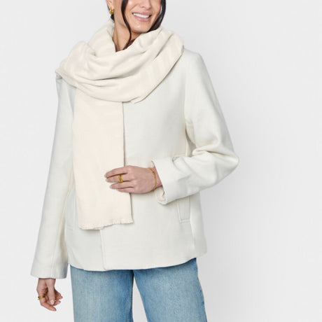 Katie Loxton Modern Arch Blanket Scarf - Pale Grey/Of