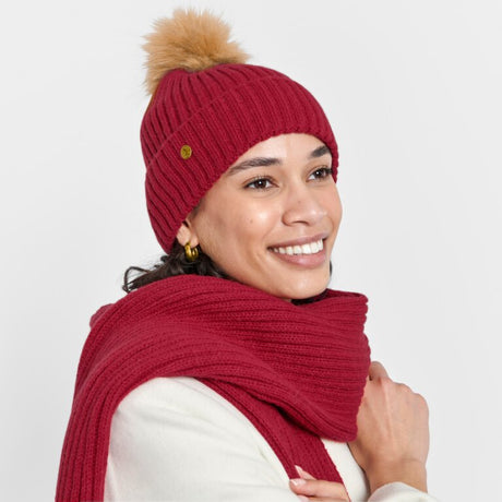 Katie Loxton Knitted Hat - Red