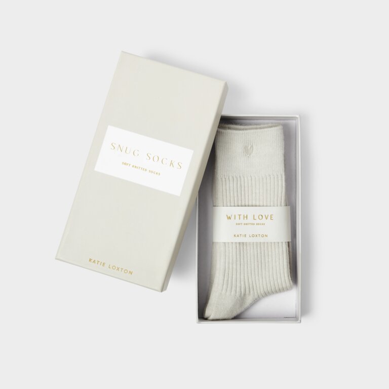 Katie Loxton Gift Boxed Socks - Off White