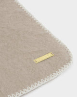 Katie Loxton Whipstitch Scarf - Taupe