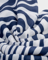 Katie Loxton Printed Scarf - Zebra - Off White/Navy