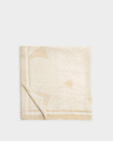 Katie Loxton Leopard Printed Scarf - White / Soft Yellow