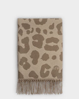 Katie Loxton Printed Blanket Scarf - Large Leopard/taupe/Mocha