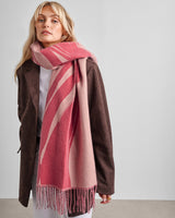 Katie Loxton Brush Stroke Blanket Scarf - Pink