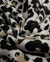 Katie Loxton Printed Scarf - Leopard - Off White/Black
