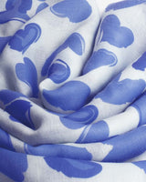 Katie Loxton Printed Scarf - Abstract Heart - White/Blue