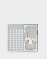 Katie Loxton Boxed Soft Knit Gloves - Pale Grey
