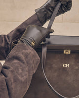 Katie Loxton Boxed Faux Leather Gloves - Chocolate