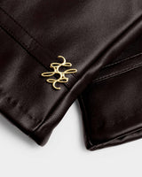 Katie Loxton Boxed Faux Leather Gloves - Chocolate