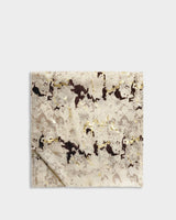 Katie Loxton Snake Printed Foil Scarf  - Sand and Gold