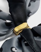 Katie Loxton Leopard Satin Multiway Scarf - Navy and Black