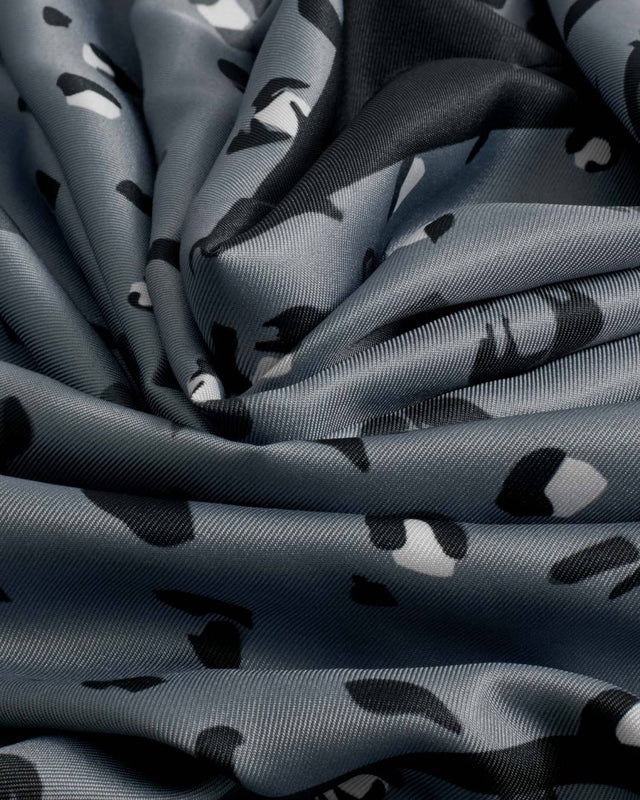 Katie Loxton Leopard Satin Multiway Scarf - Navy and Black