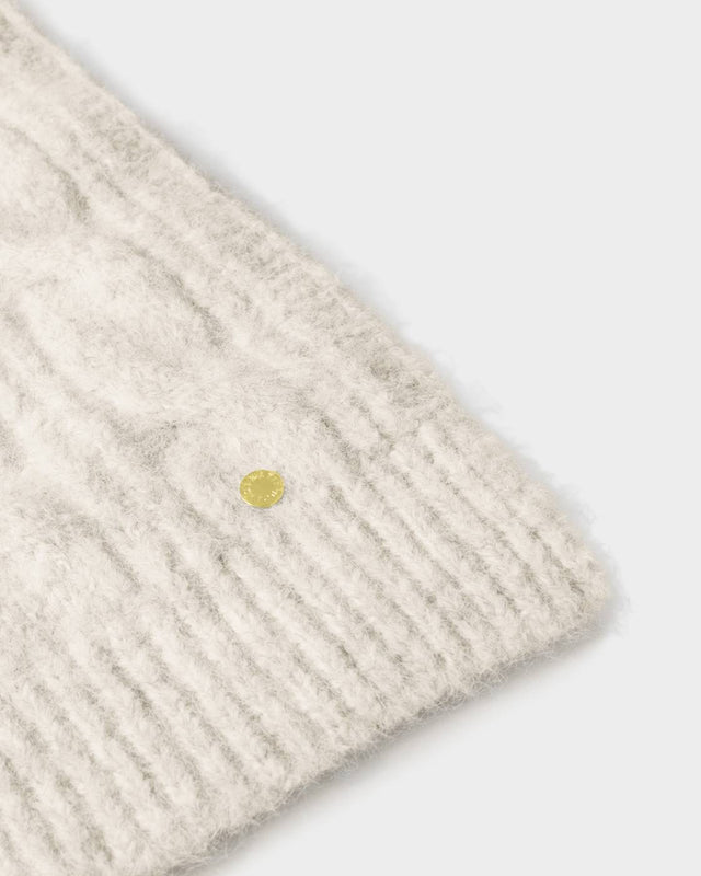 Katie Loxton Cable Knit Scarf - Creme