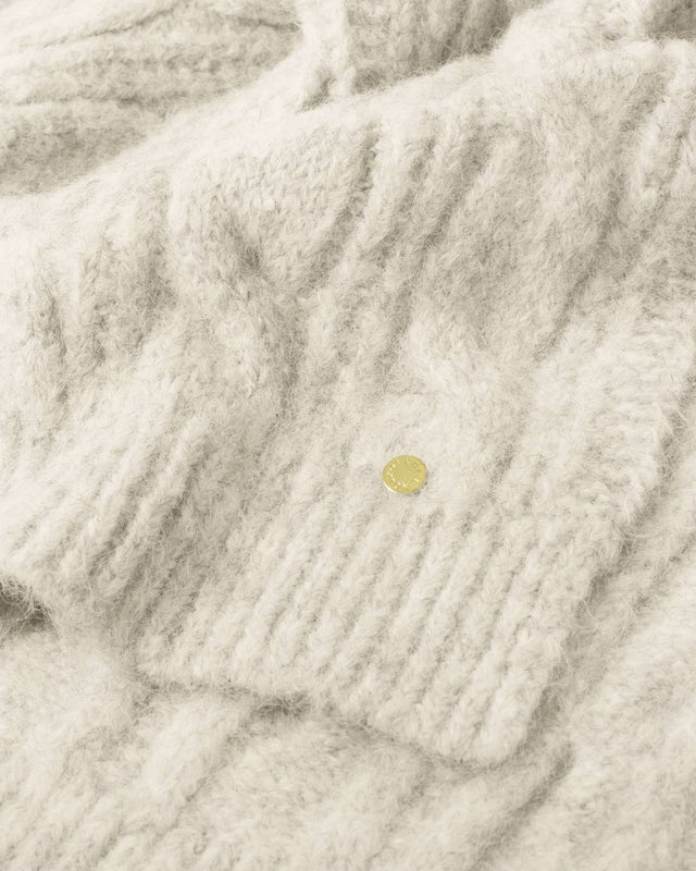 Katie Loxton Cable Knit Scarf - Creme