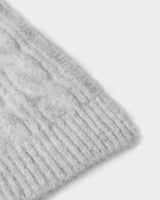 Katie Loxton Cable Knit Scarf - Light Grey